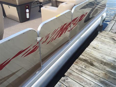 pontoon fencing sheet metal|pontoon boat fence panels.